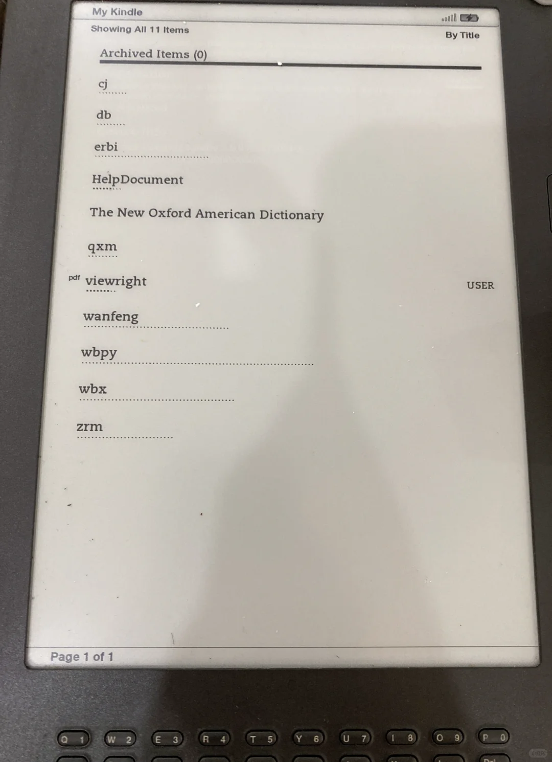 崩溃，Kindle Dxg 无法阅读了