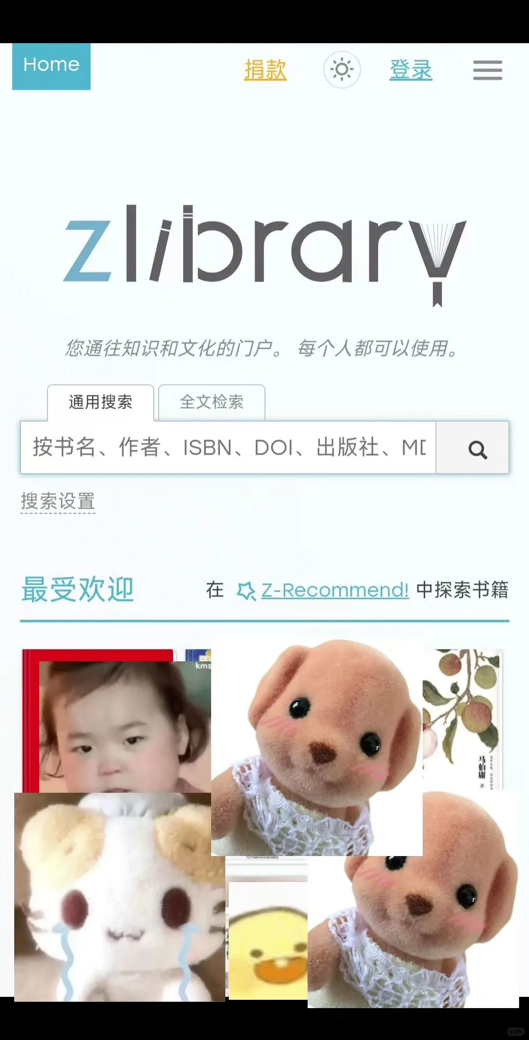 Zlibrary的打开方式，不怕丢新入口