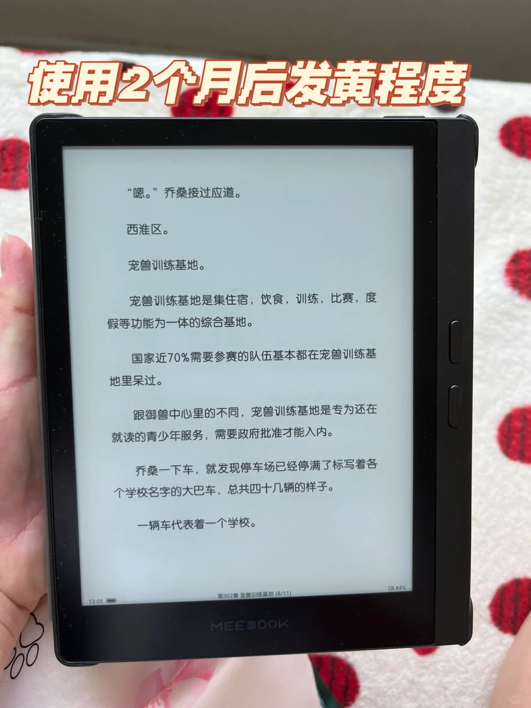 电纸书阅读器MEE BOOK M7发黄