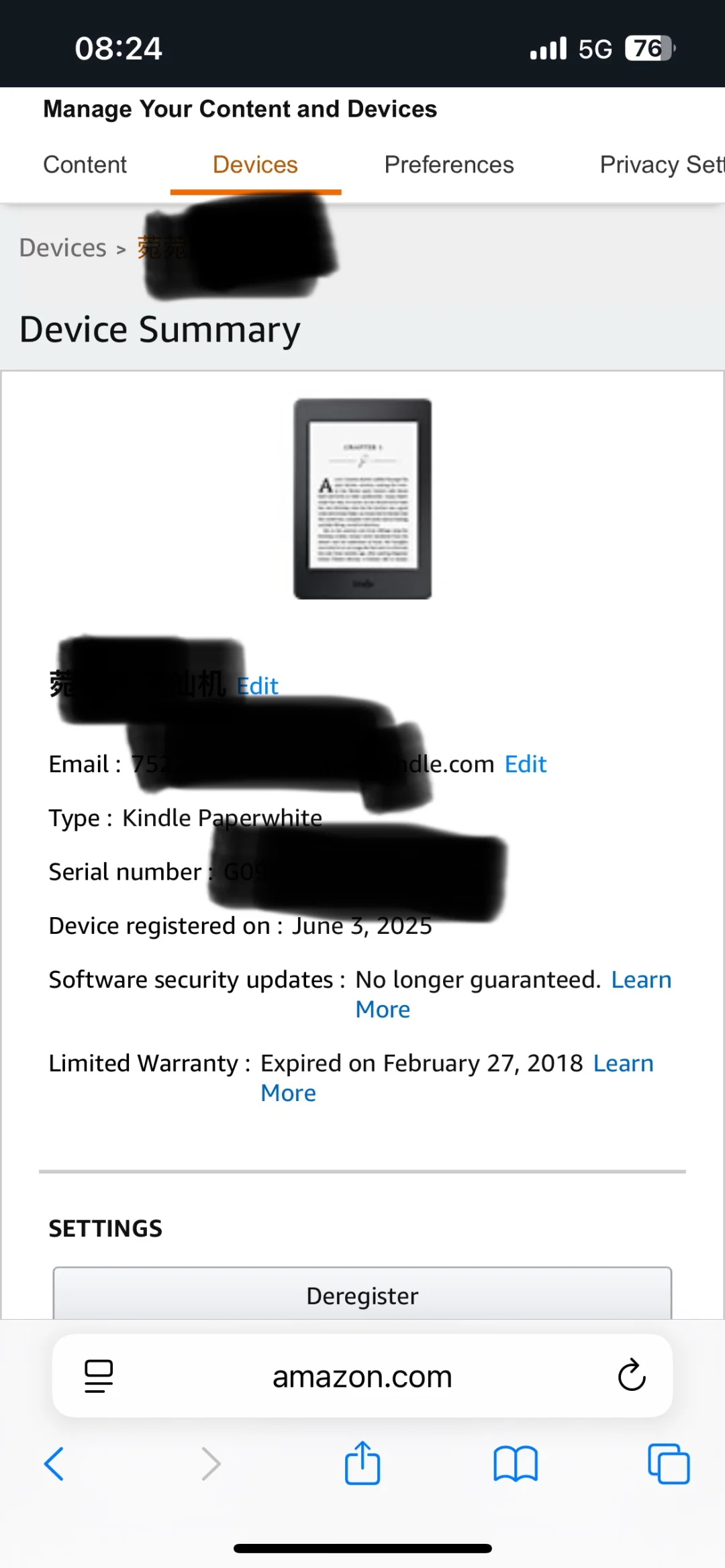 我的kindle总算是复活啦