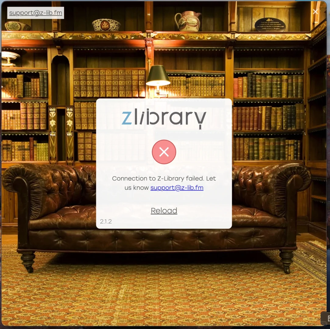 Zlibrary 打不开了