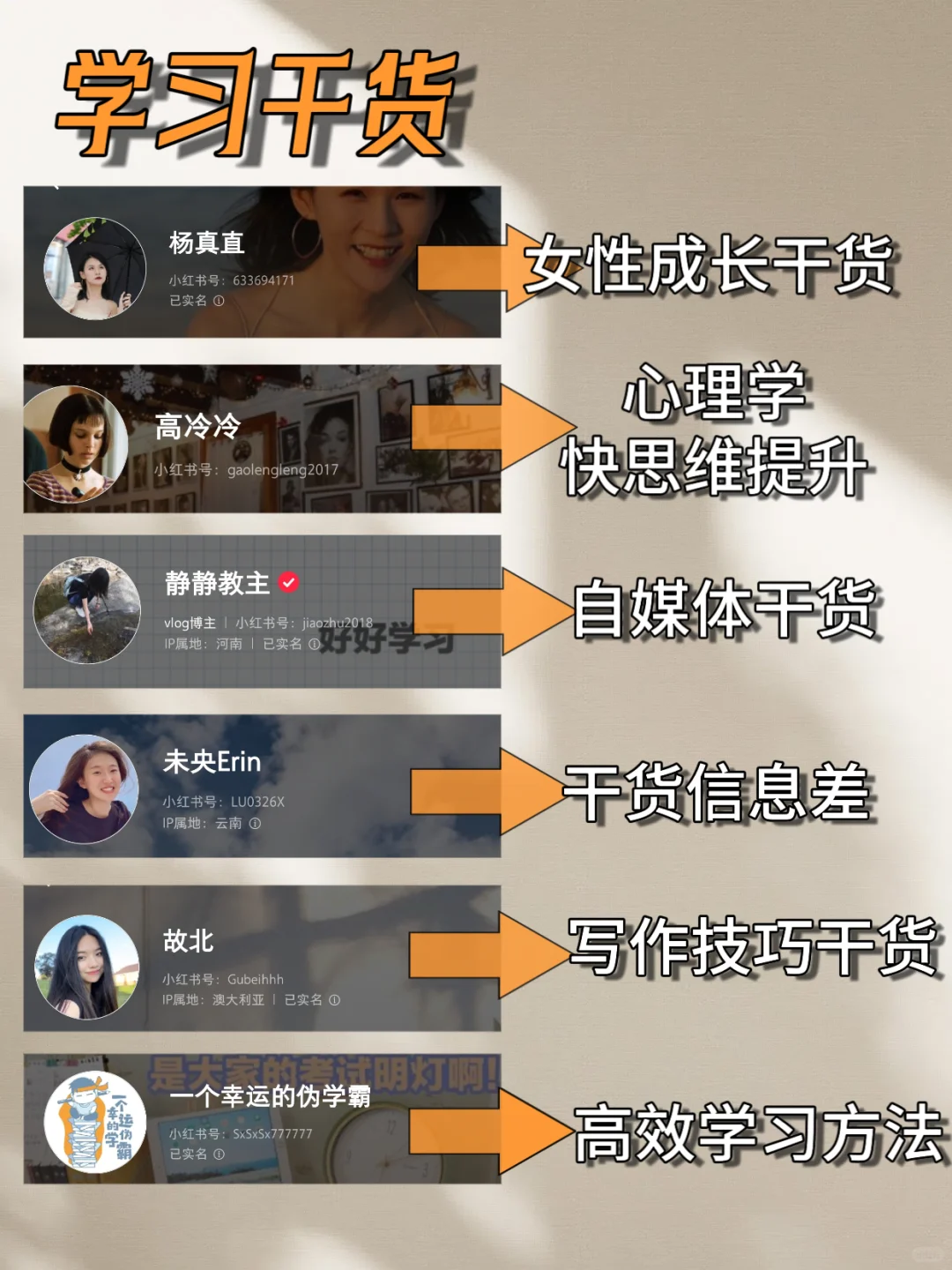 🔥小红书才是，真正的学习神器！博主全了