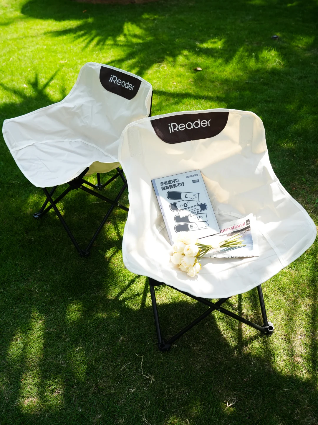 iReader+露营椅🌲让我躺赢整个夏天🏖️