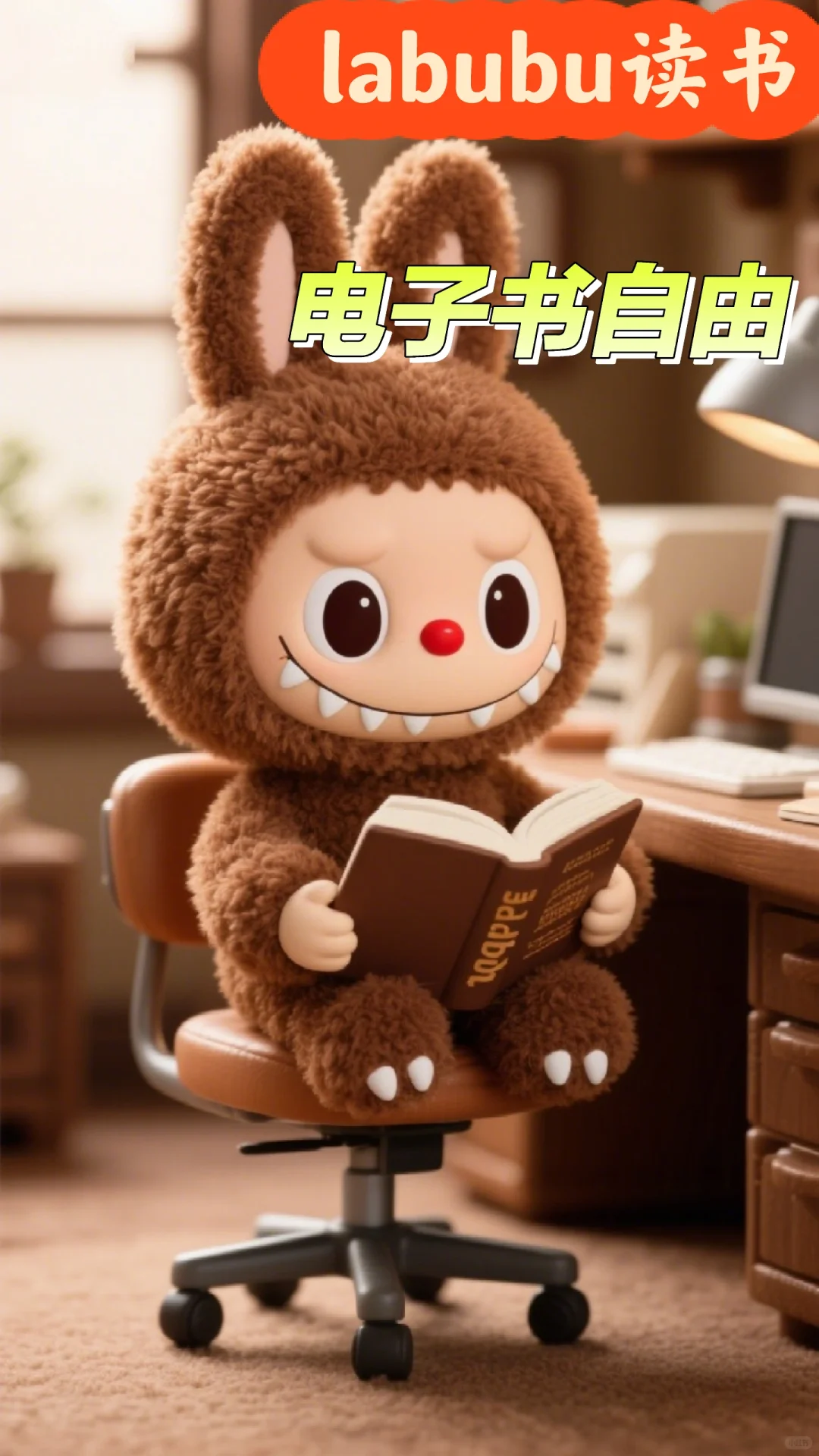 labubu都在读书啦！实现电子书自由！！