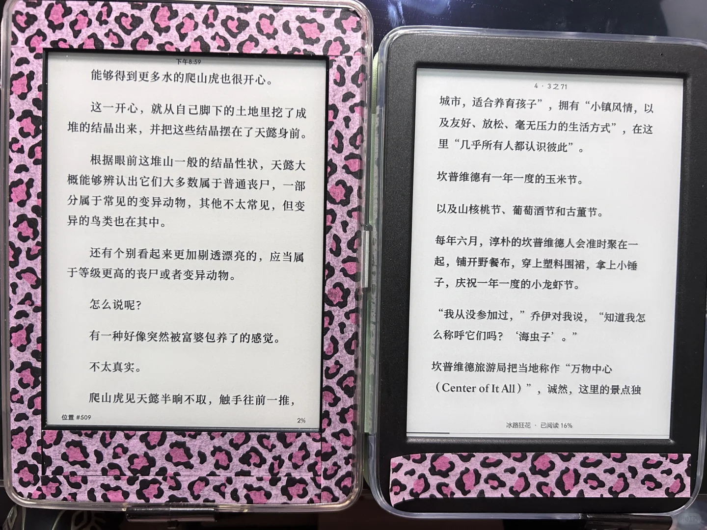 一些随手拍的阅读器显示对比