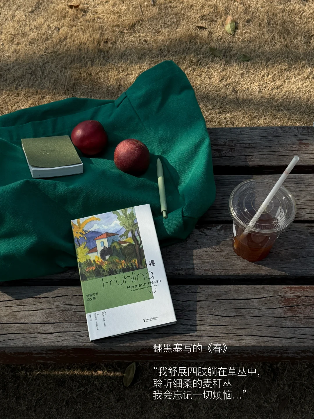 我的解压方式：散步 阅读 晒太阳 不联系