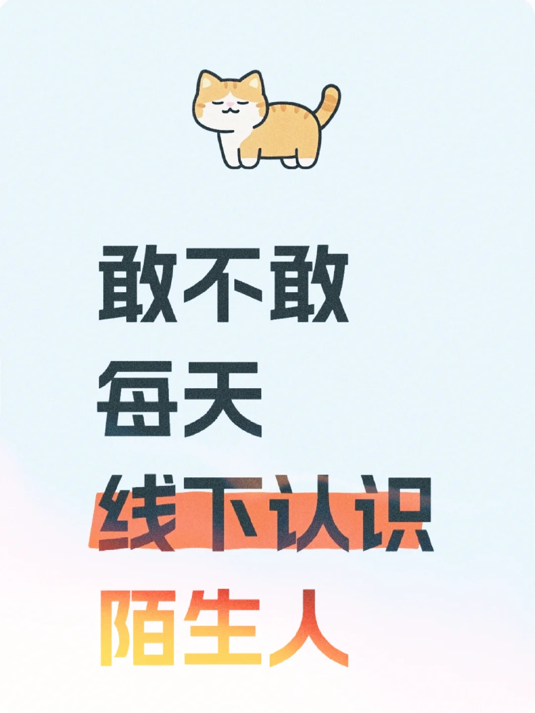 dare！每天线下认识陌生人