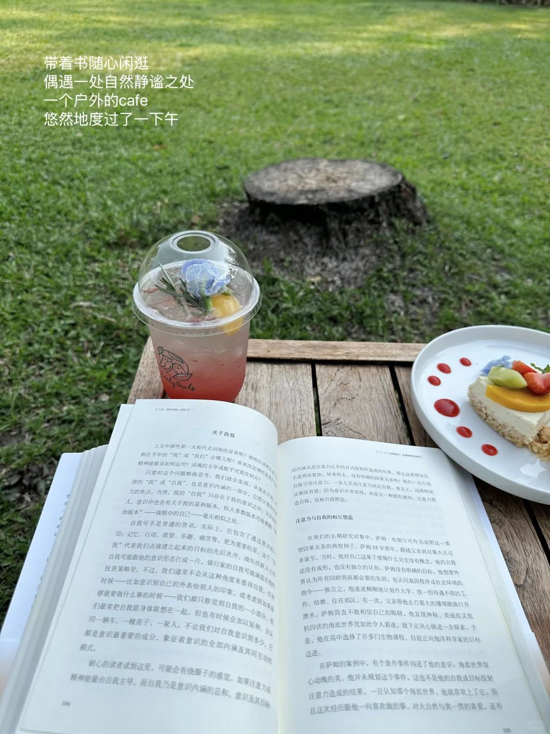 我的解压方式：散步 阅读 晒太阳 独处
