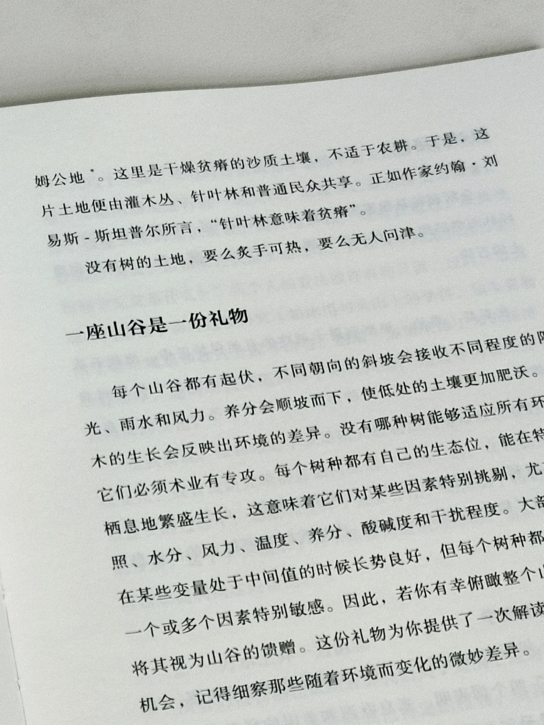 “树是绿色的湖泊。”
