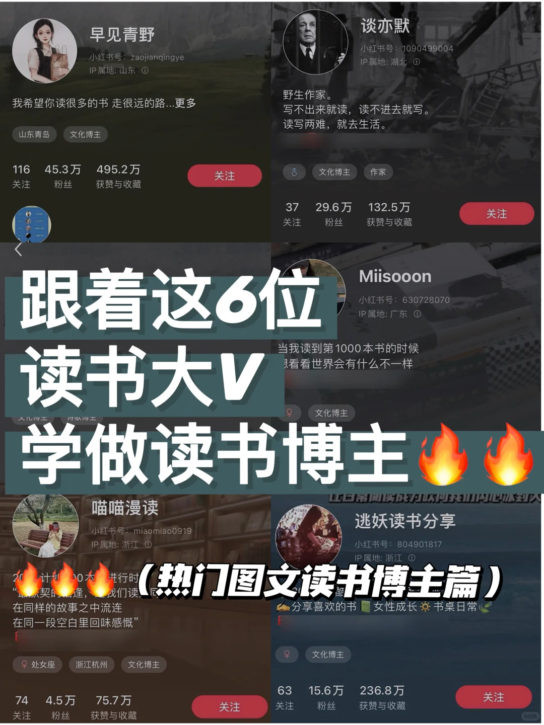 小红书才是真正的逆袭🔥🔥神器6位读书博主