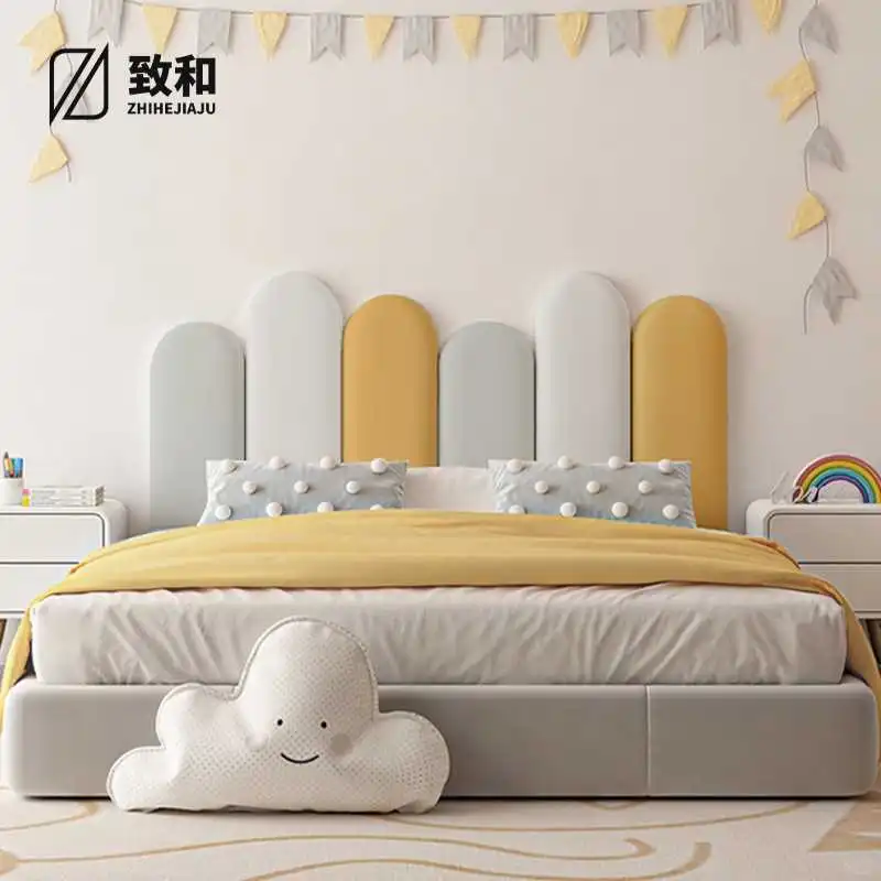 儿童房榻榻米墙围软包科技布神器