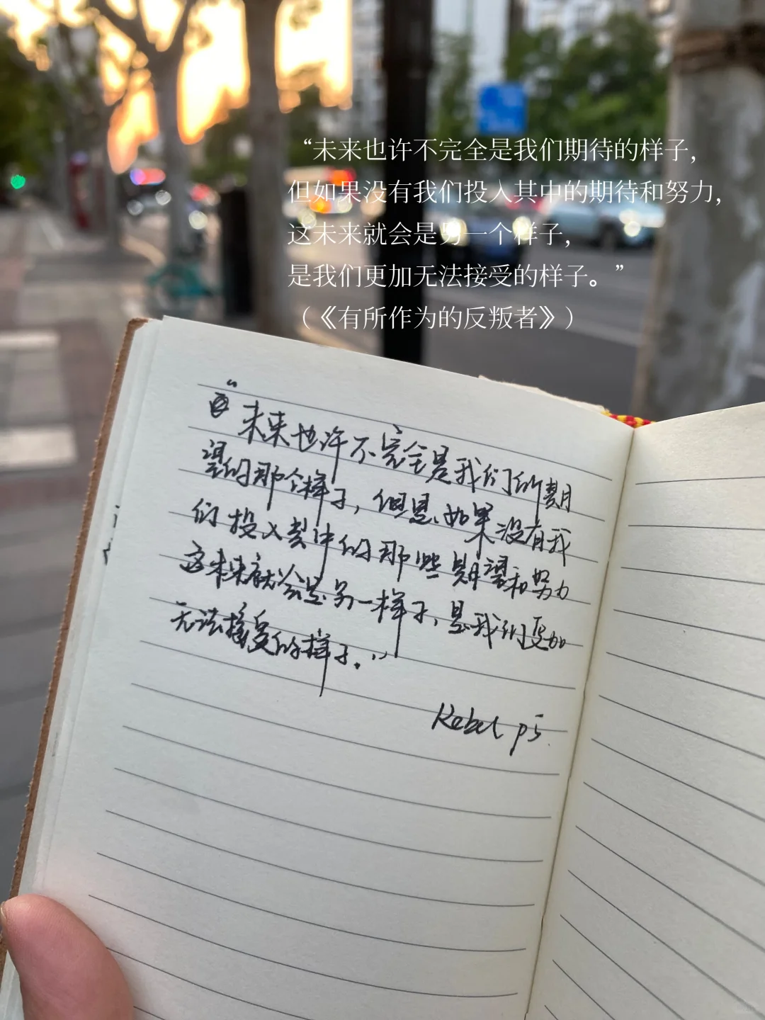 ：阅读遇到好的句子我会忍不住抄下来