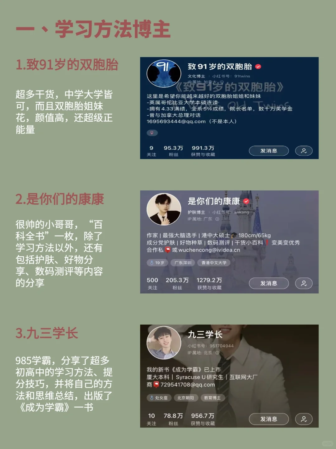 小🍠才是真study神器2⃣️｜21位宝藏博主推 荐