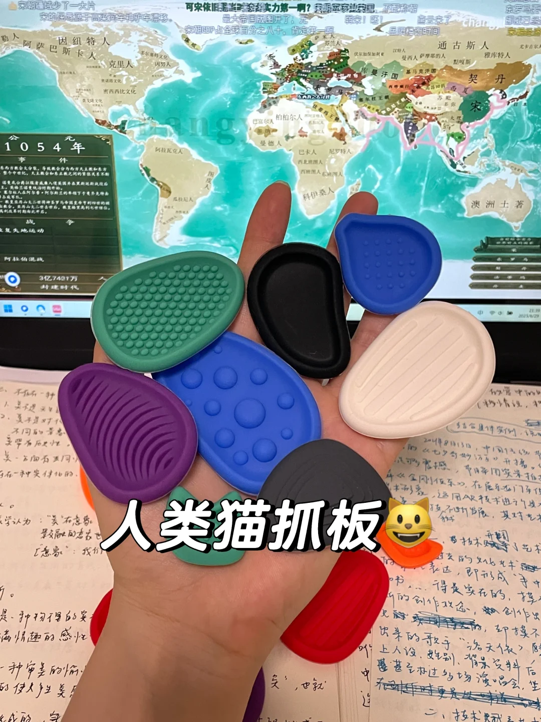 人类猫抓板秒变读书神器！（已学10h）