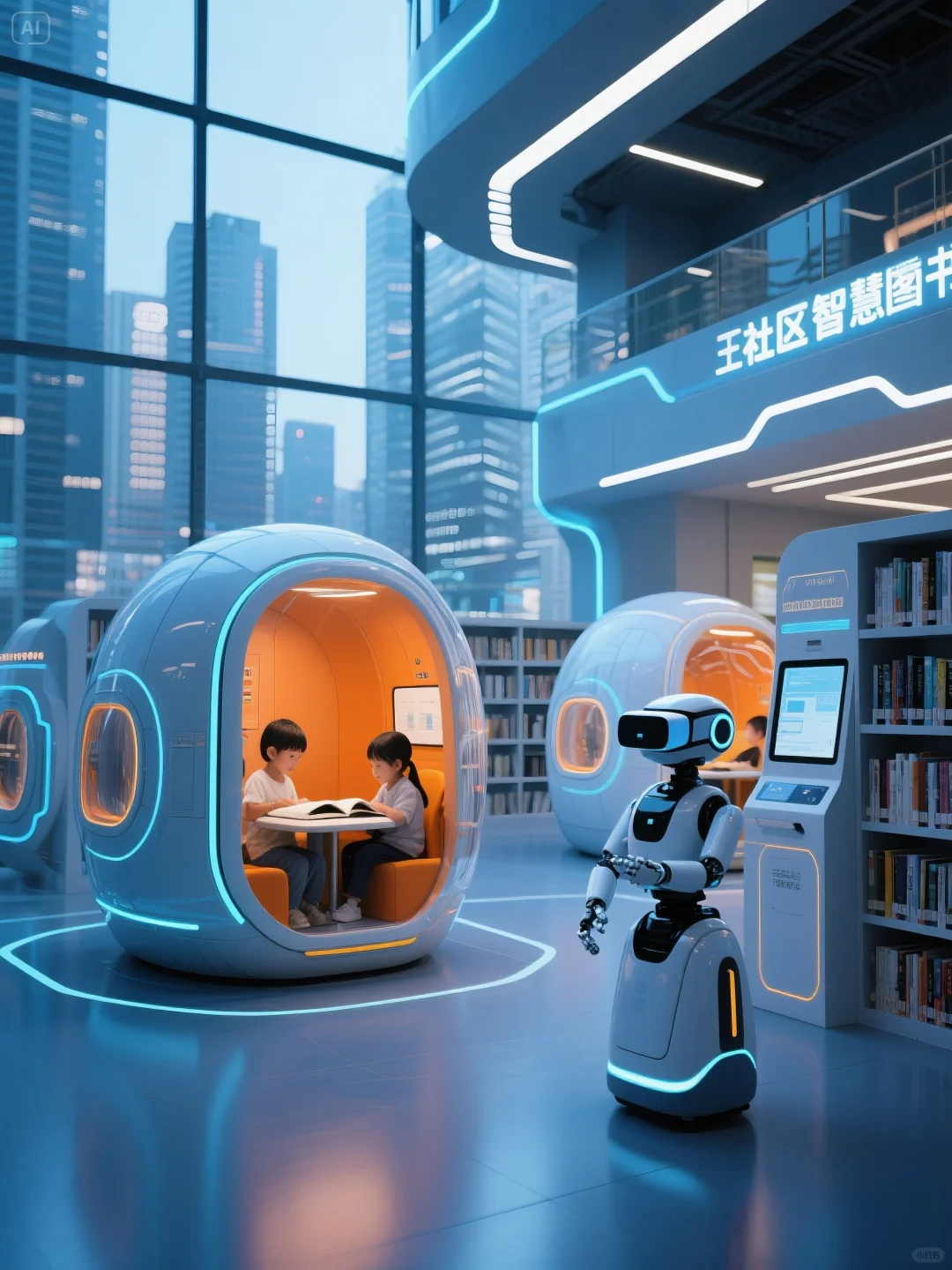 🌌社区图书馆黑科技！VR舱+静音胶囊🌌