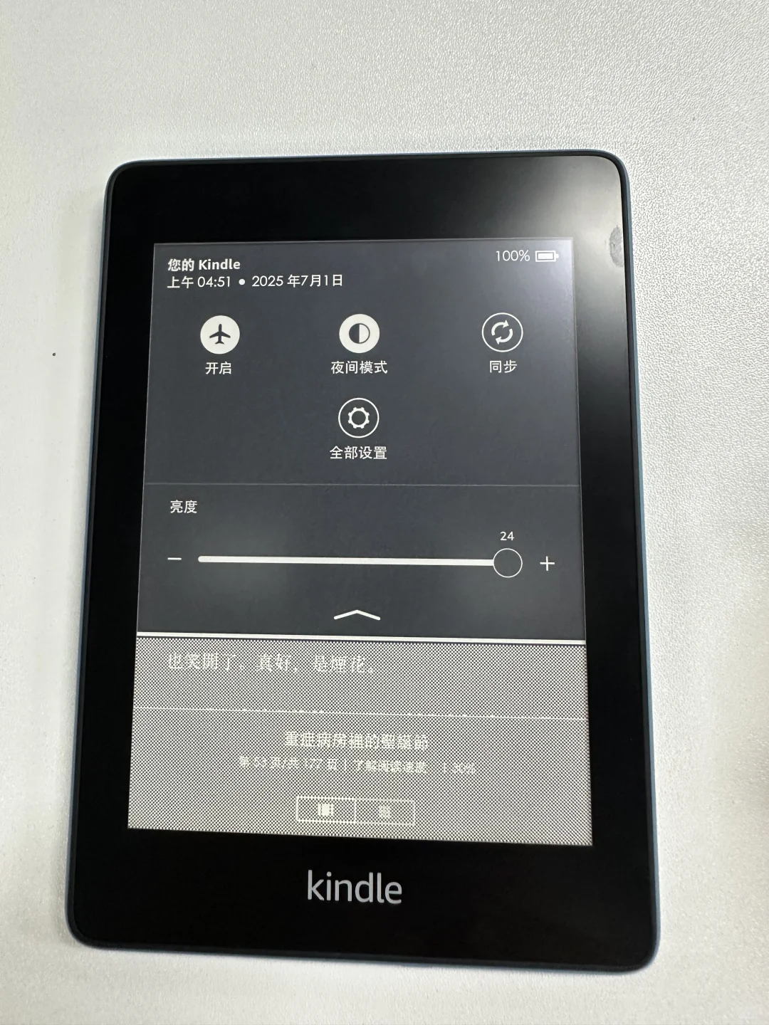 kindle paperwhite4 32g雾蓝转售帖