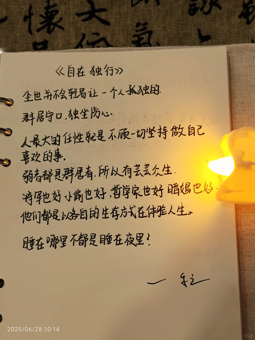 自在独行