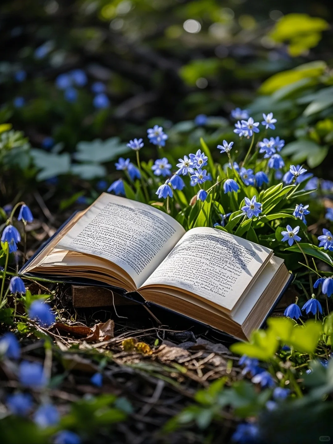 🌳📚🌸森林、书本与鲜花的诗意交响