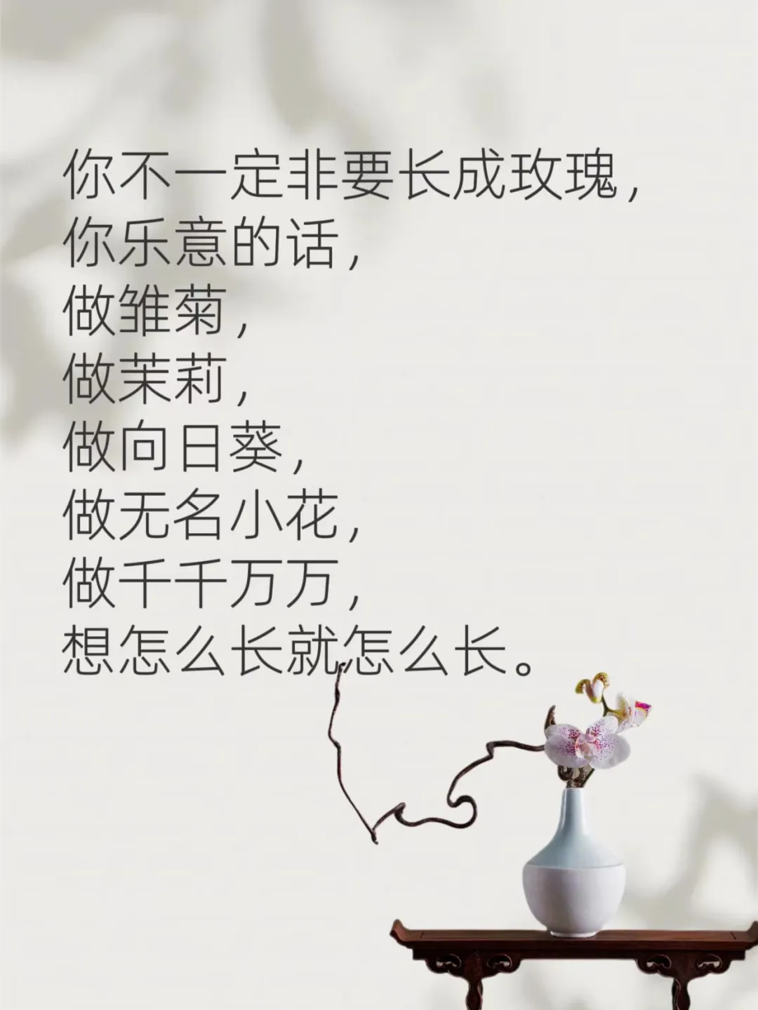 花有花期，允许自己是朵晚开的花