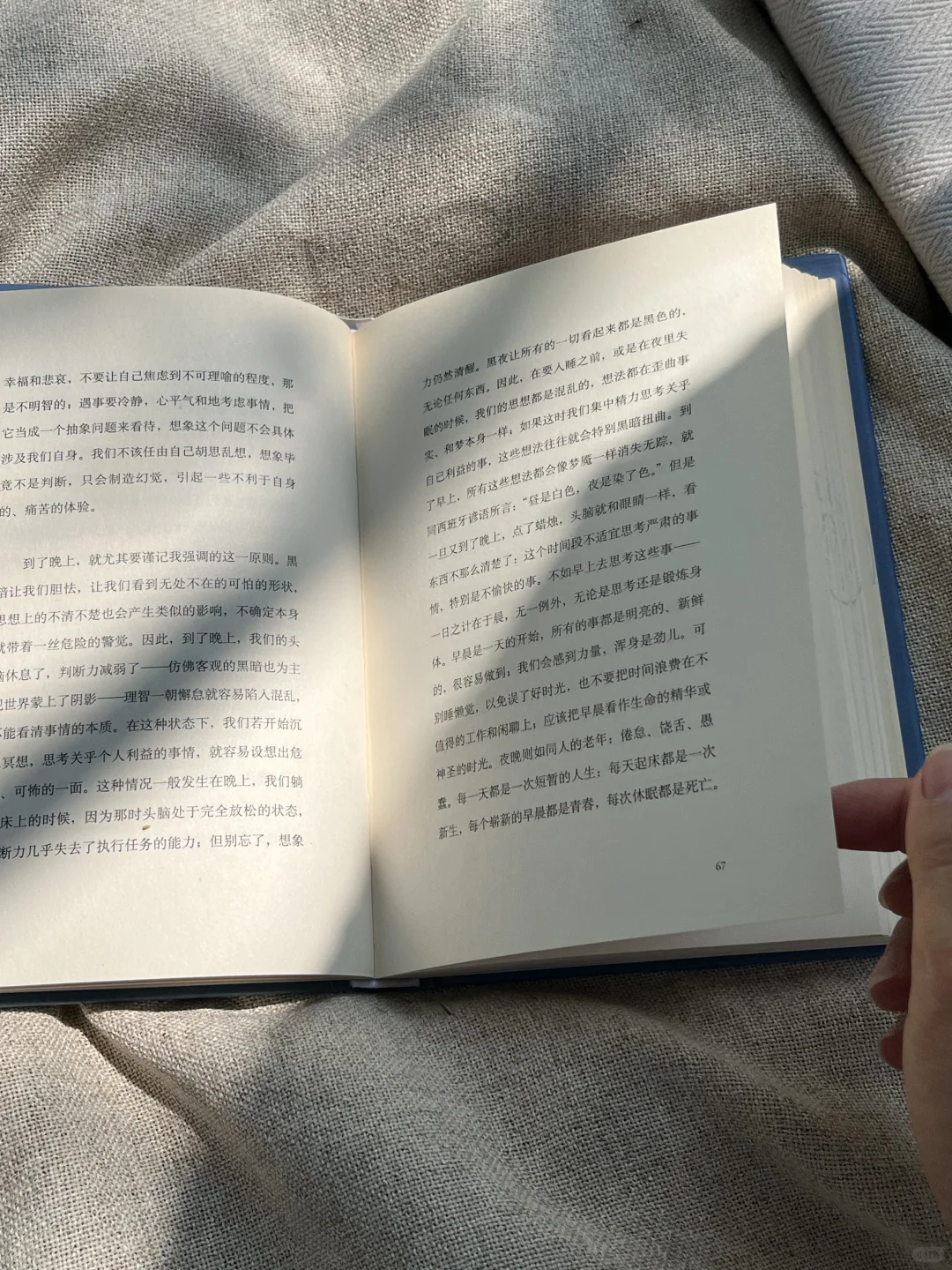 阳光下｜独处、阅读、贪婪的享受着这份幸福