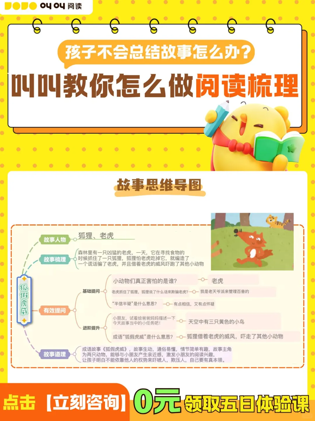 还在忧心孩子不懂阅读总结吗？叫叫有方法✨