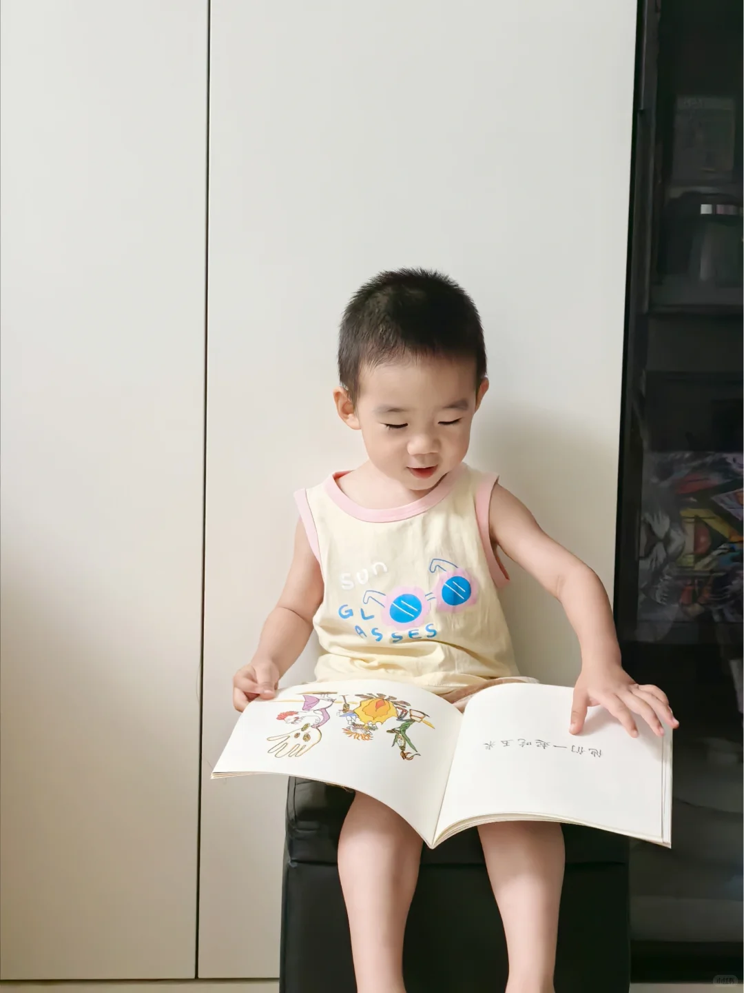 在家设立了小小读书角