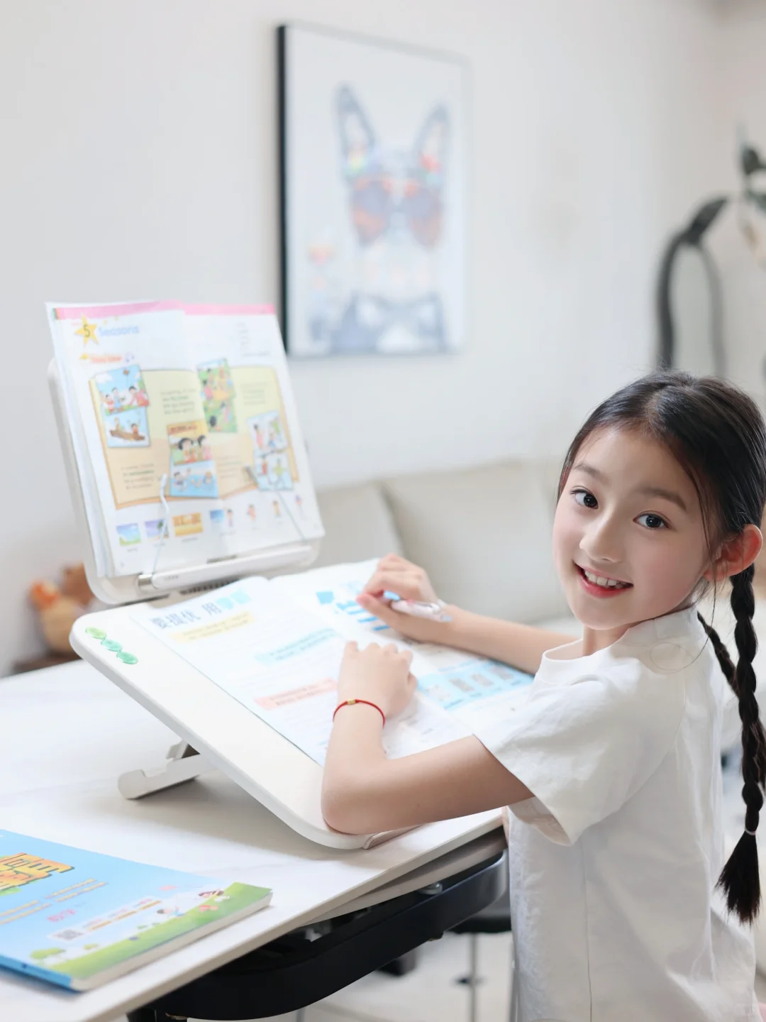 客厅📚搭子｜餐桌也能当学习桌啦❗️