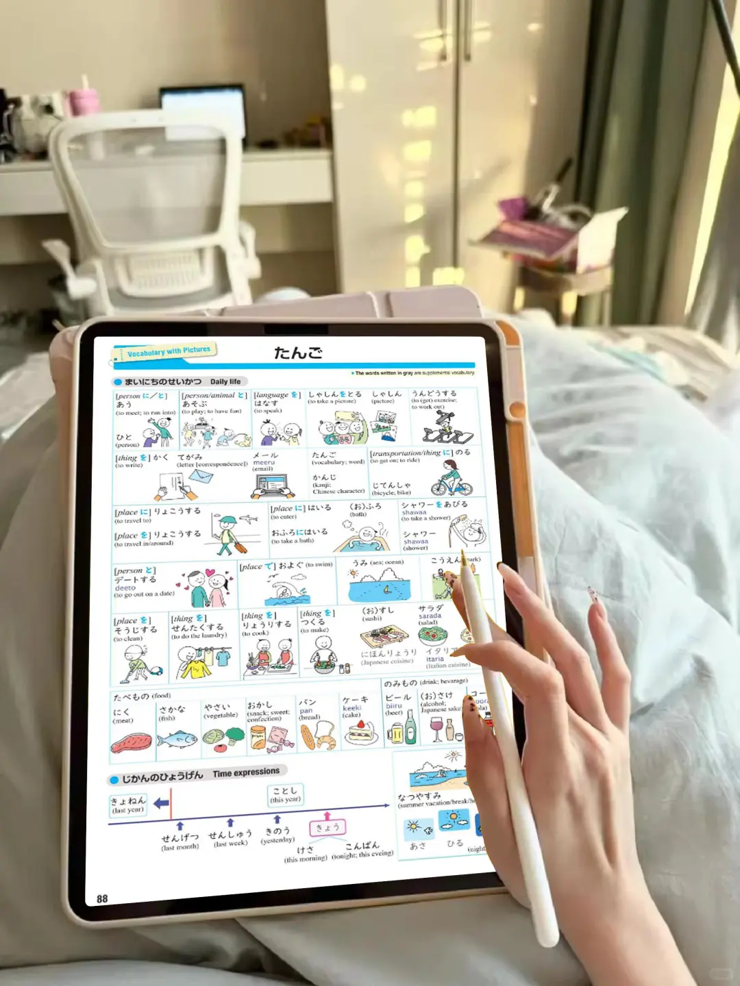 无所谓，我们日语人也有自己的iPad……