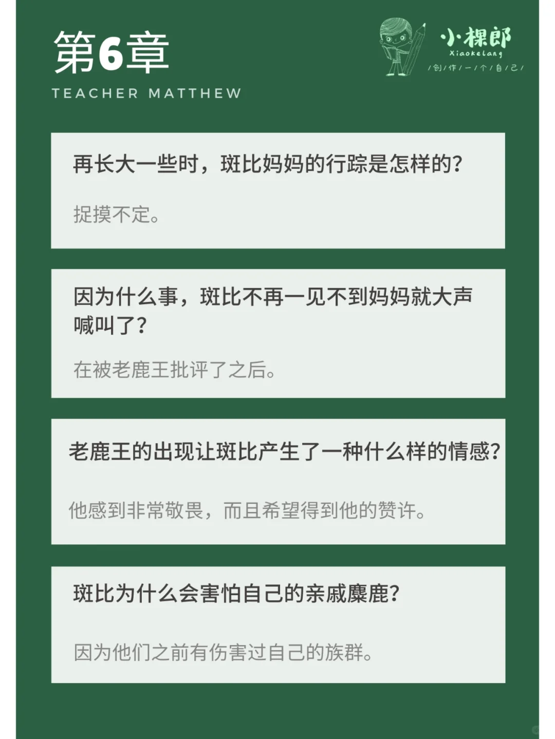 整本书阅读|《小鹿斑比》精读指导