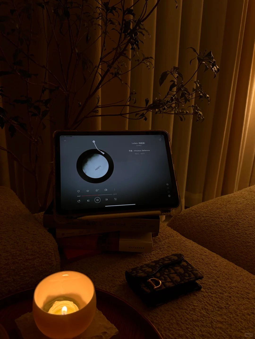 i人的独处宅家治愈夜晚：读书，冥想，音乐