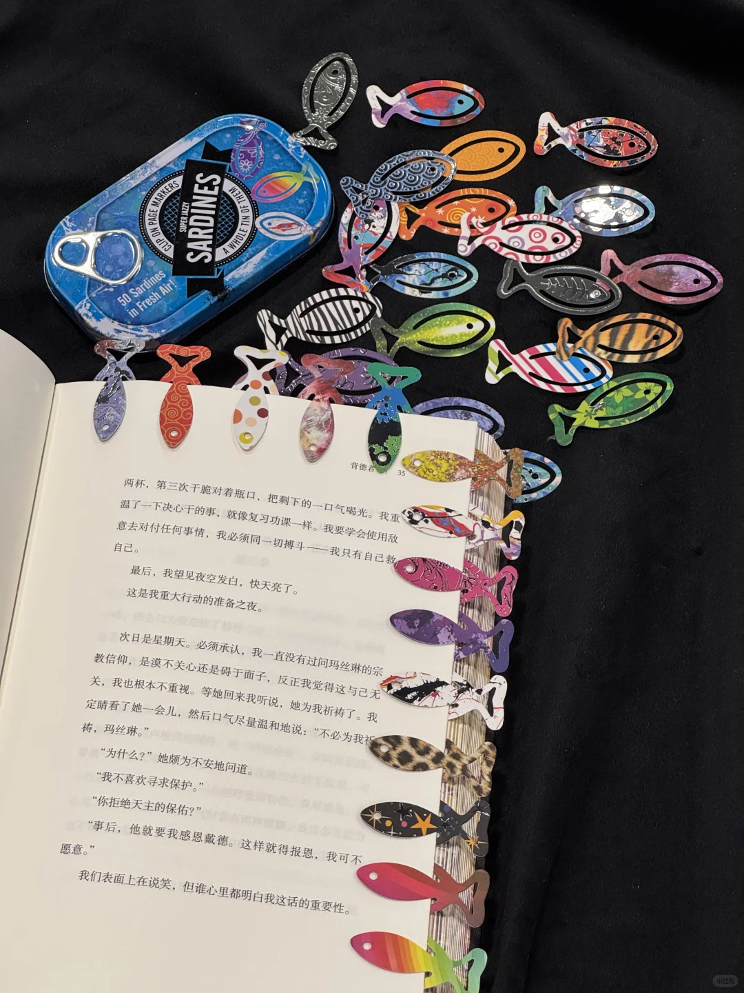 啊啊好喜欢！！！沙丁鱼罐头书签🐟🐠🐡
