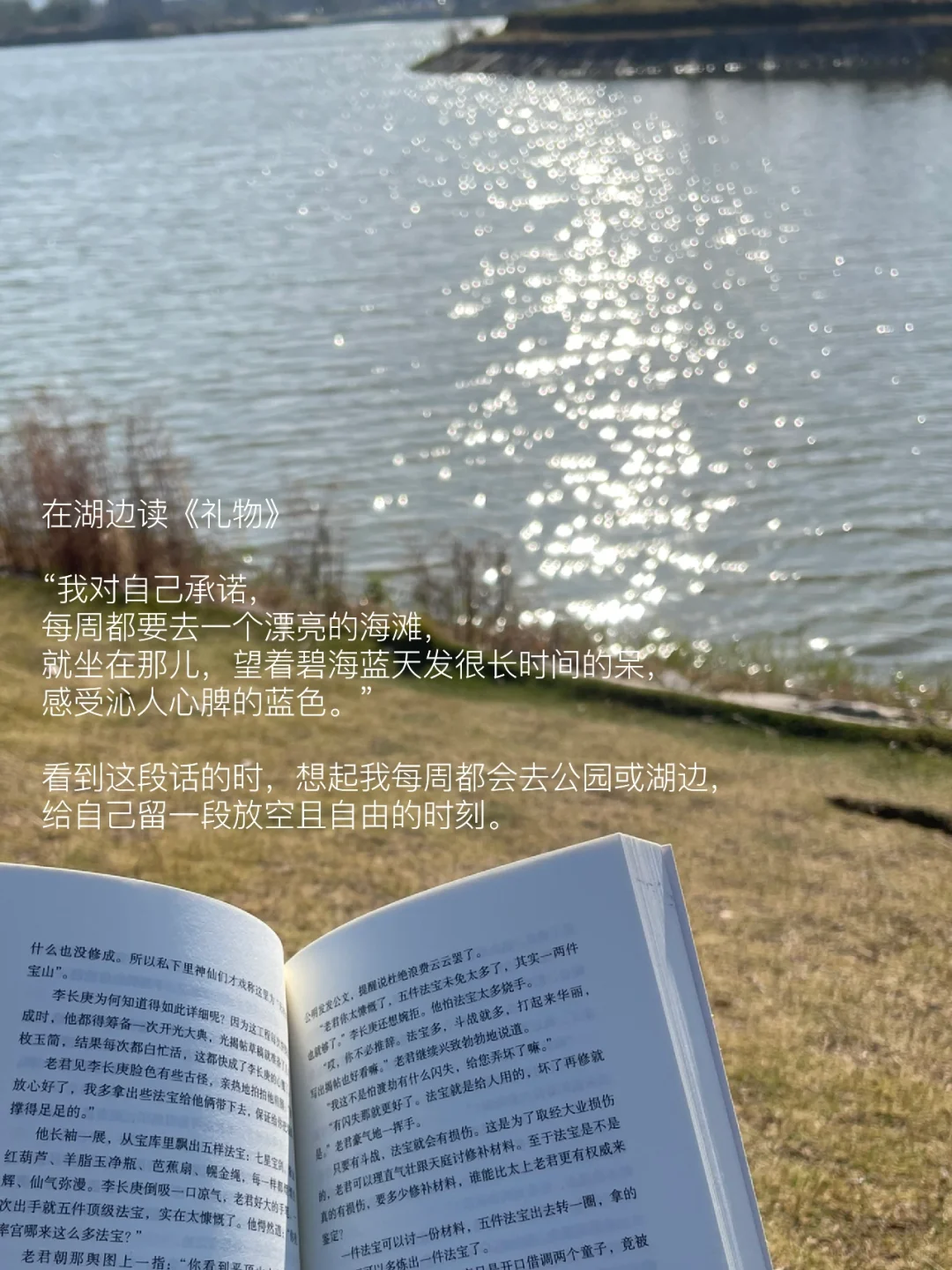 我的解压方式：晒太阳 读书 逛公园 不联系