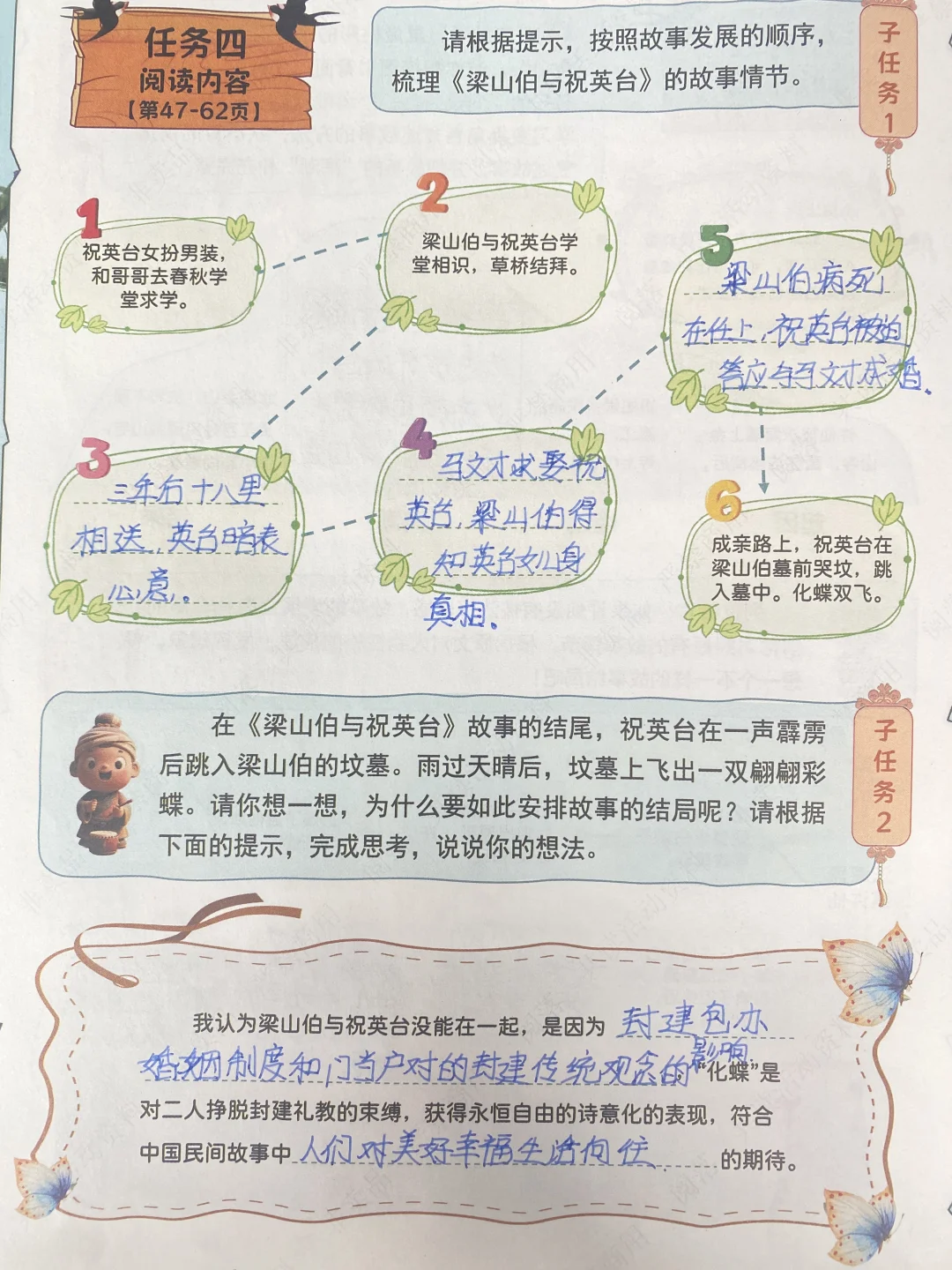 中国民间故事导读单及答案2025仅供参考