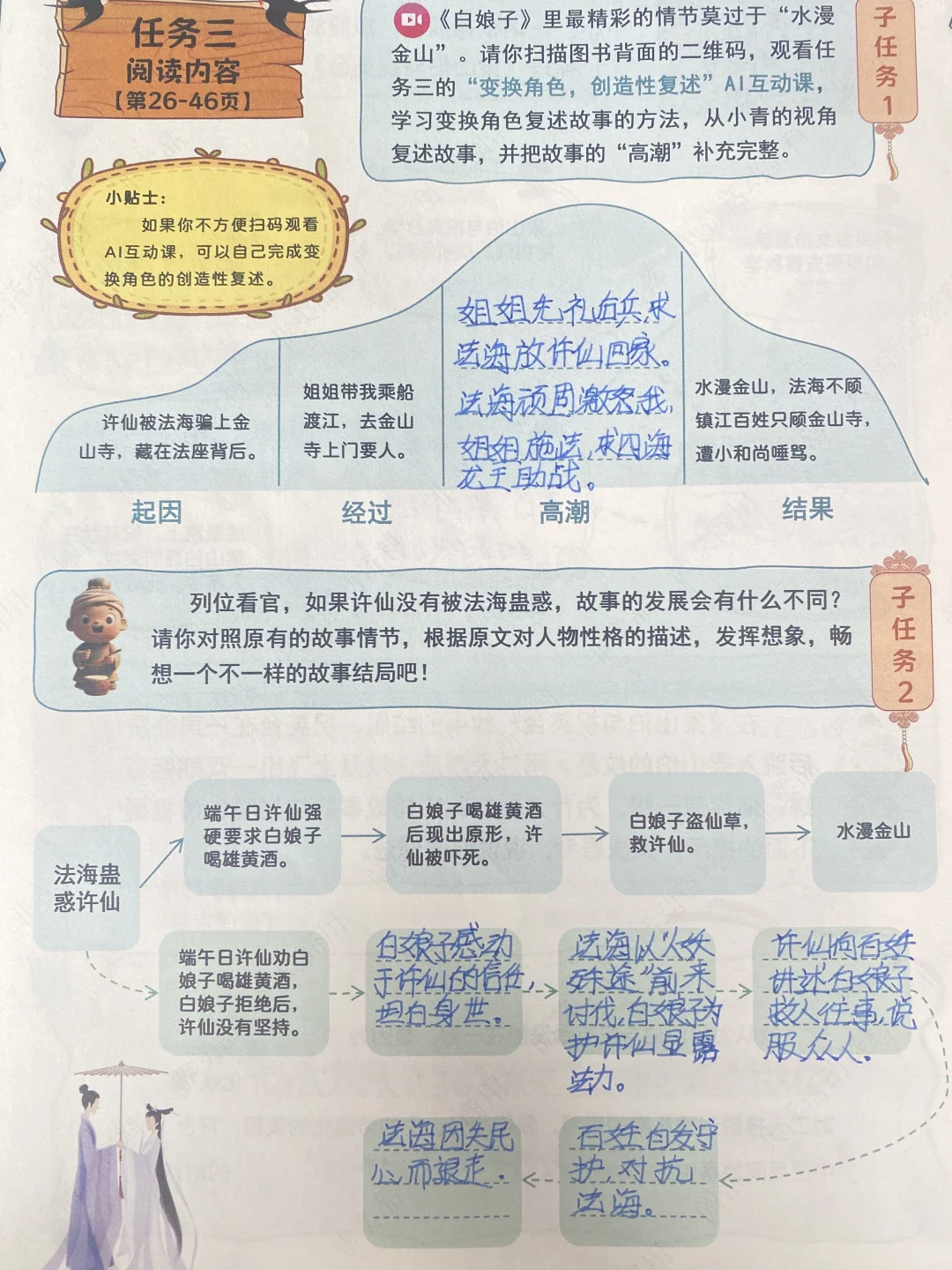 中国民间故事导读单及答案2025仅供参考