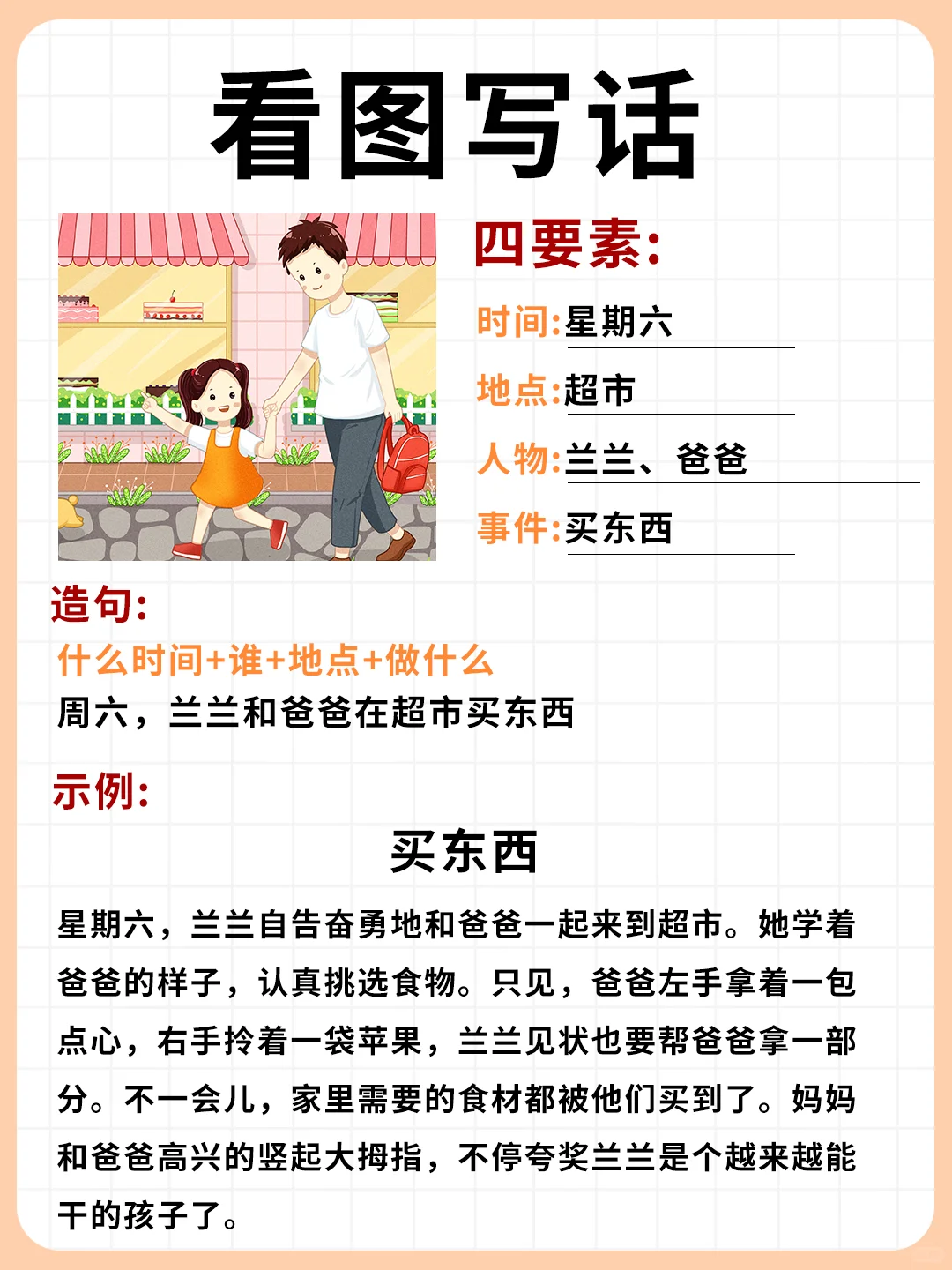 带孩子看图写话📖Get启蒙阅读小巧思