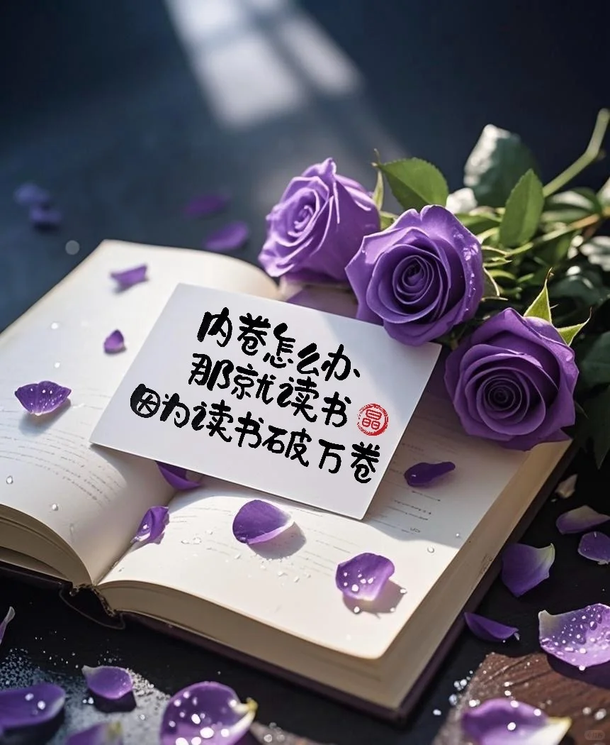 内卷怎么办？那就读书，因为读书破万卷✊