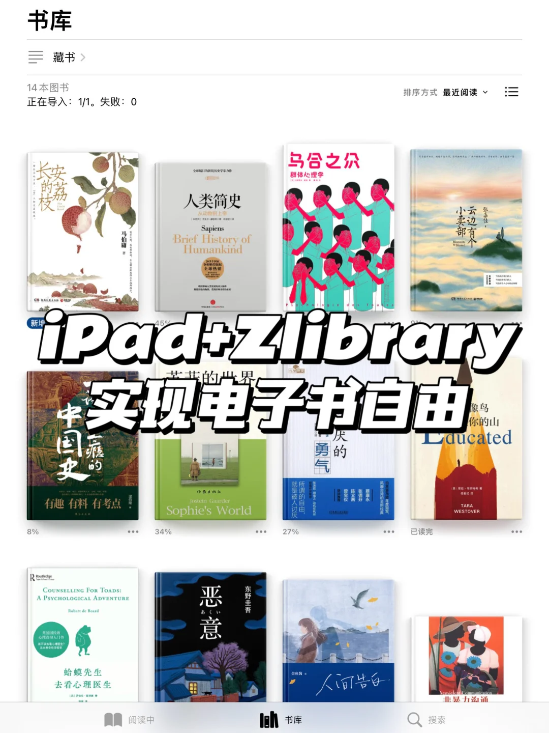 iPad+Zlibrary⏱实现电子书自由
