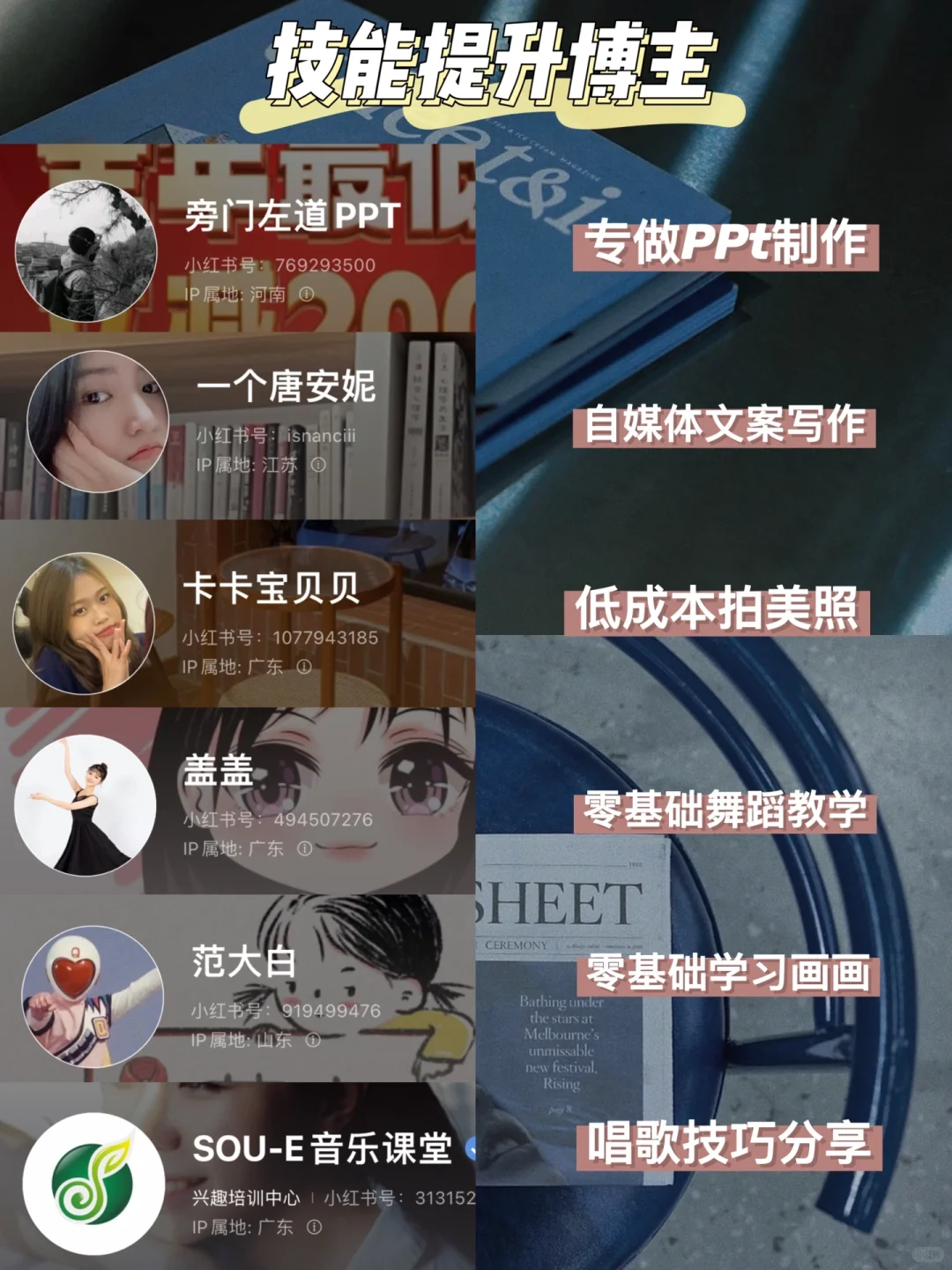 小红书才是真正的学习神器‼️24位宝藏博主