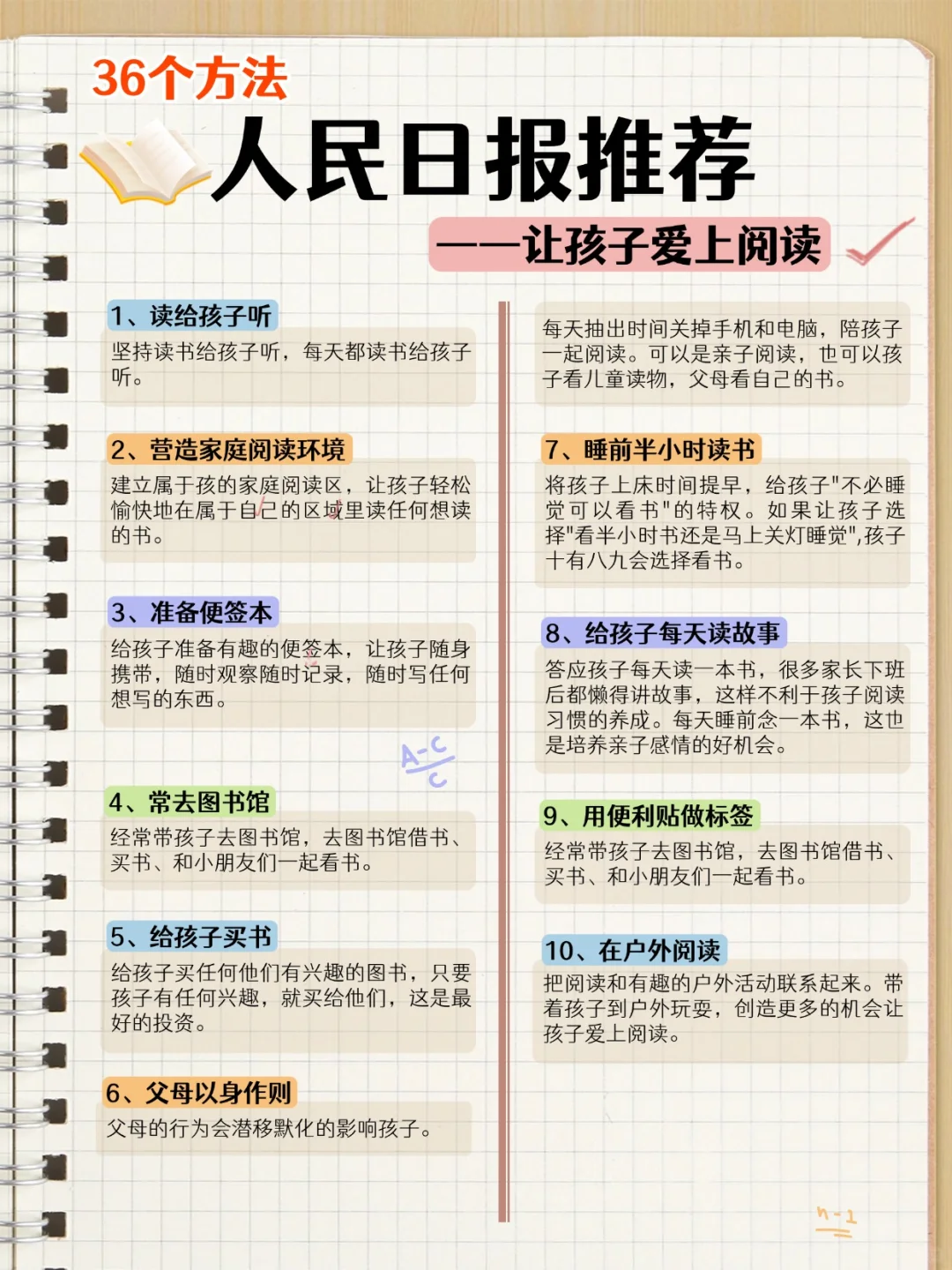人民日报|让孩子爱上阅读的36个办法