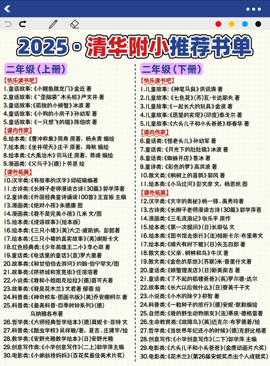 📚 小学阅读书单分享：培养孩子的阅读兴趣