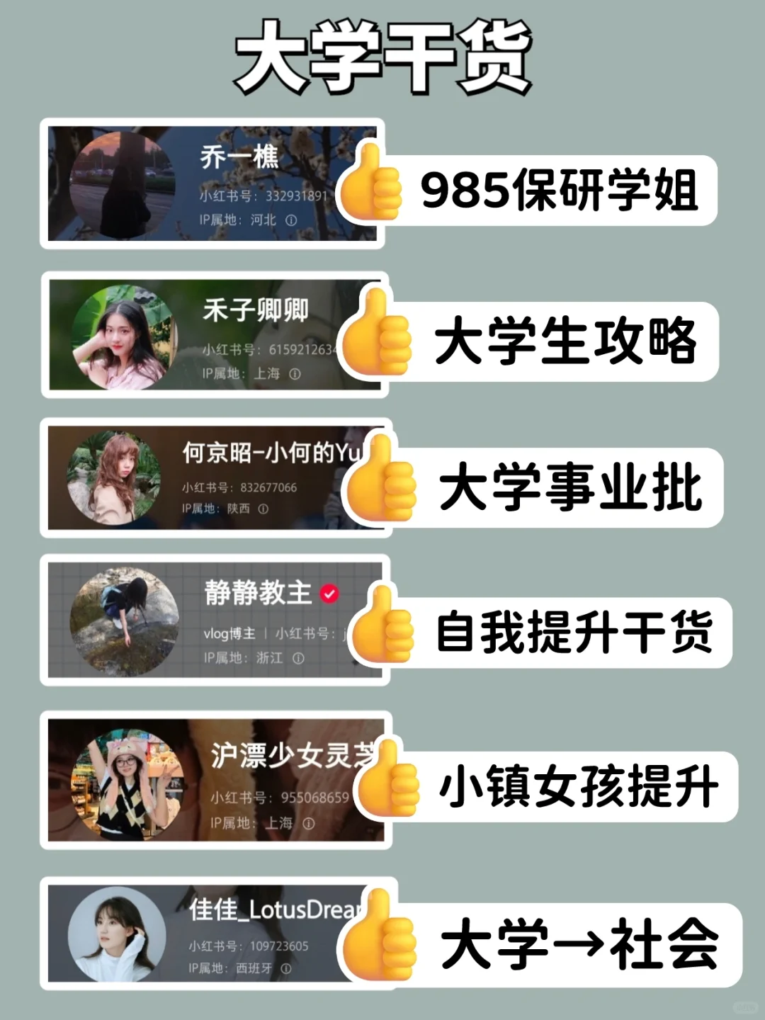 小红书才是真正的学习神器‼️48位宝藏博主