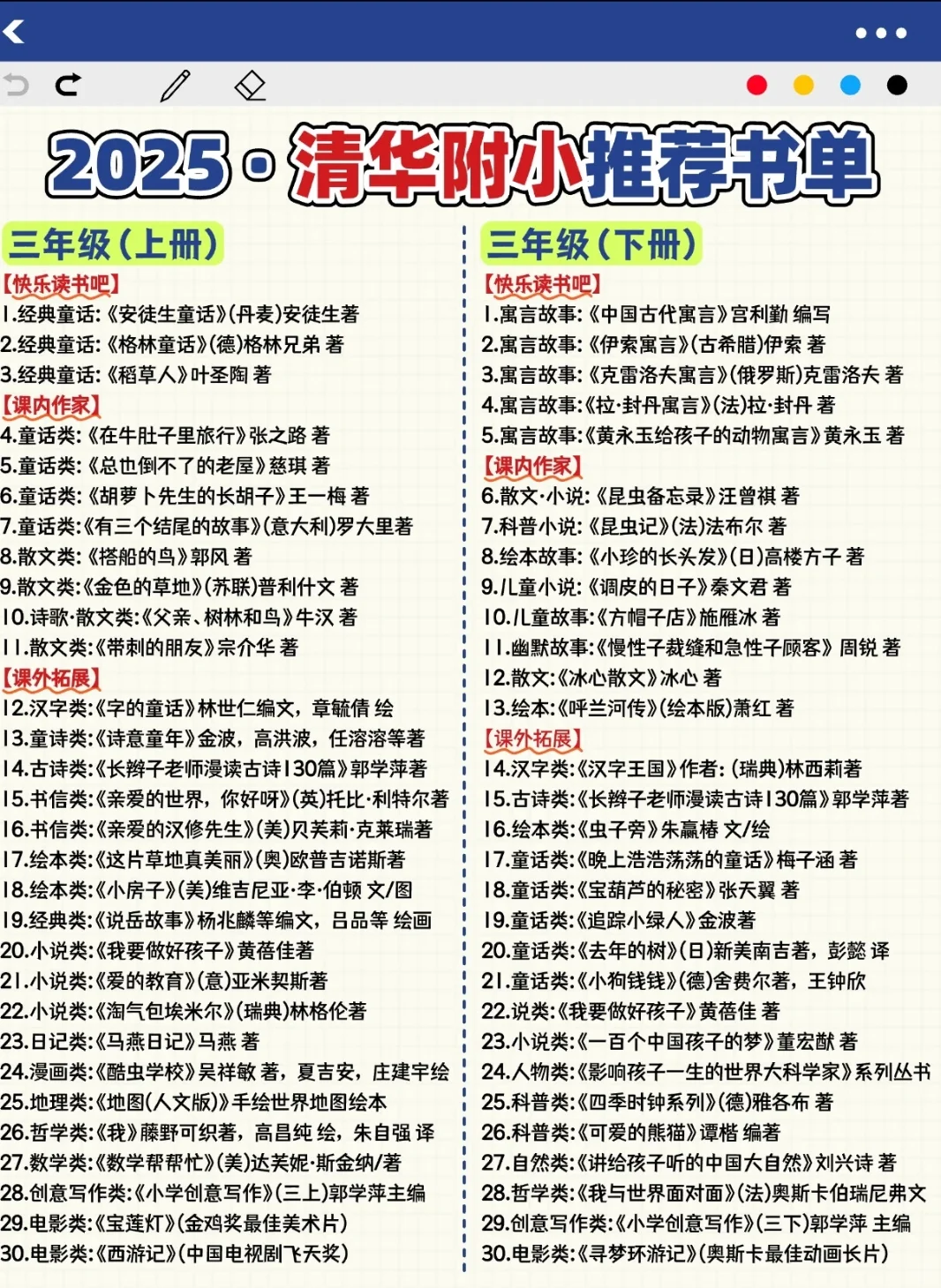 📚 小学阅读书单分享：培养孩子的阅读兴趣