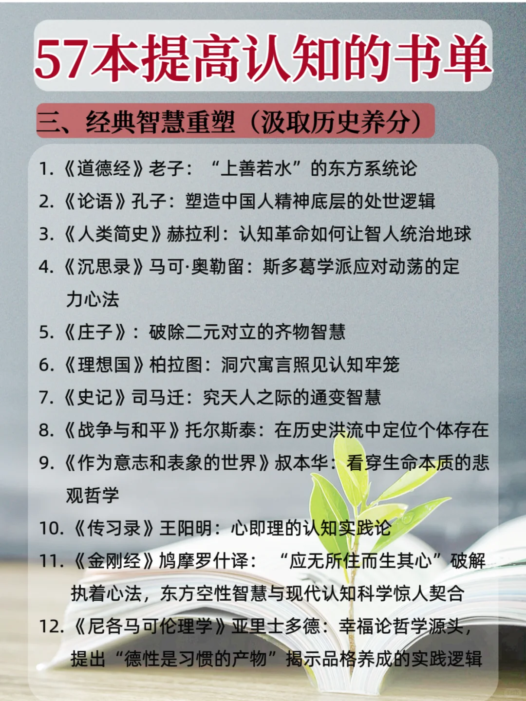 即使只看一句简介，认知已经在提高了！📚