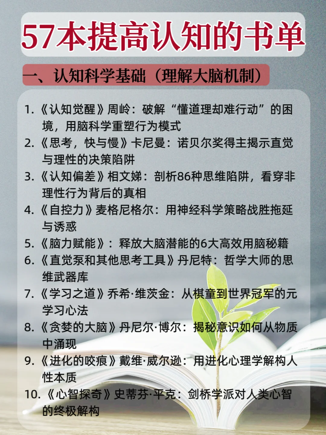即使只看一句简介，认知已经在提高了！📚