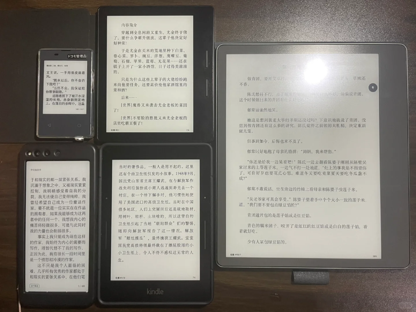 电纸书也有自己的mini/plus/pro/pro max