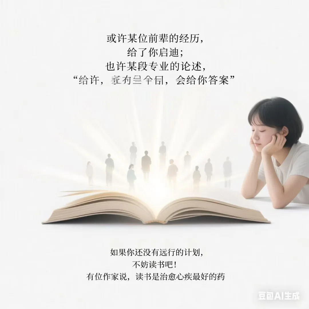 阅读让你低头，却是在向上看。