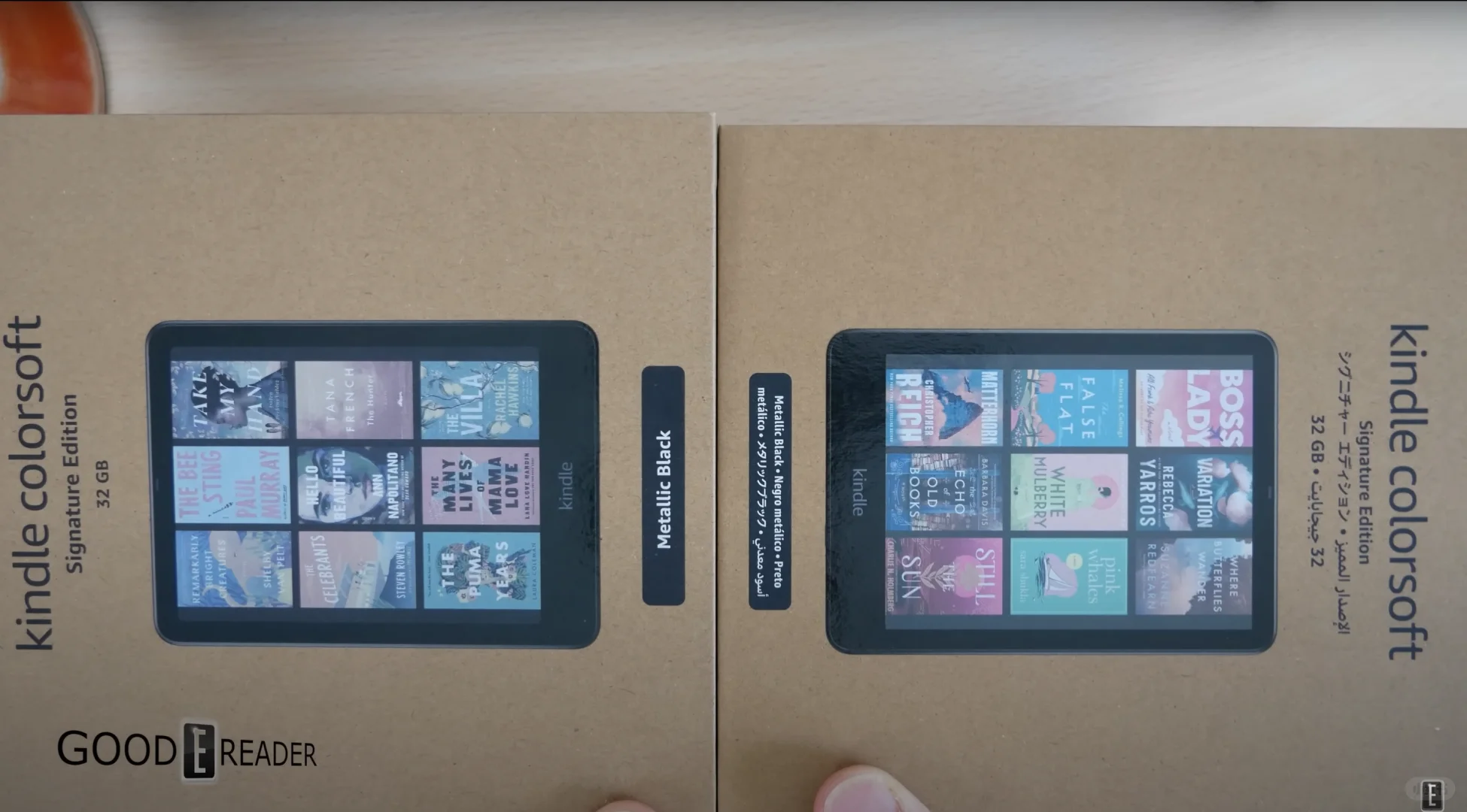 Kindle Colorsoft 32G 2024版和2025版对比