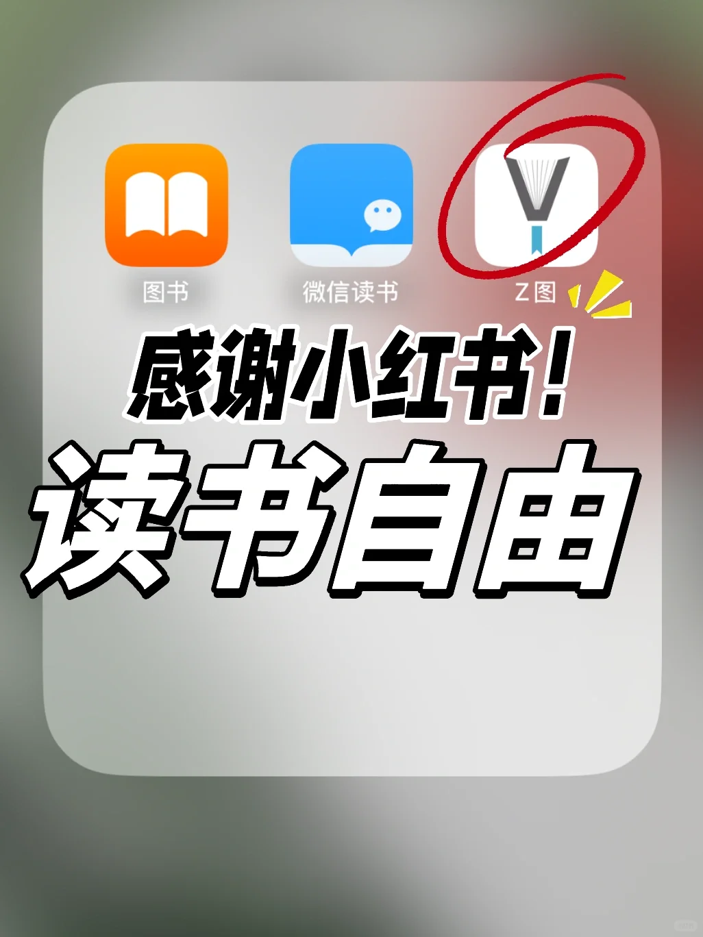 现在！立刻！马上！和我一起拥抱读书自由🥳