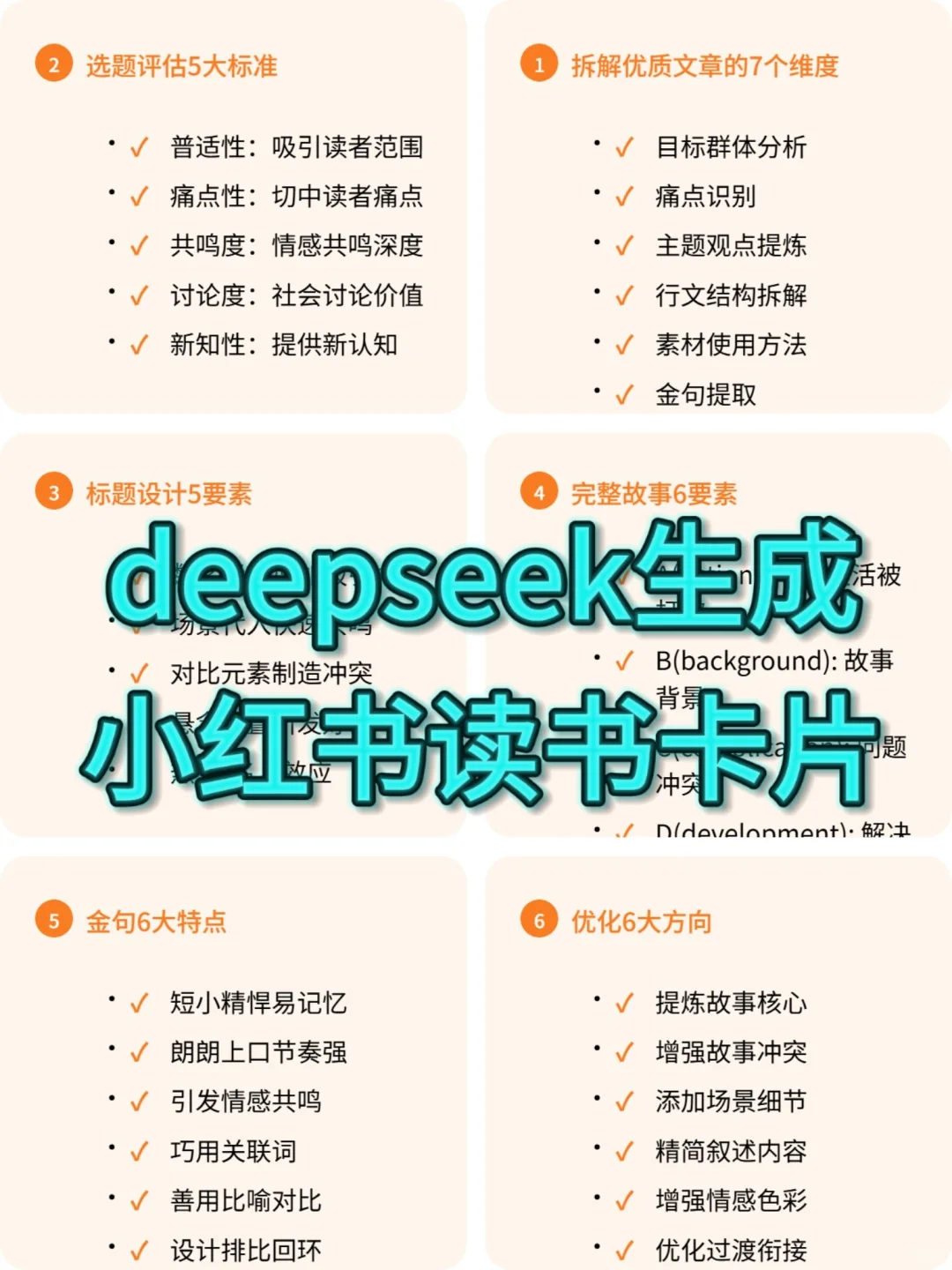 deepseek生成读书卡片，效率逆天了！