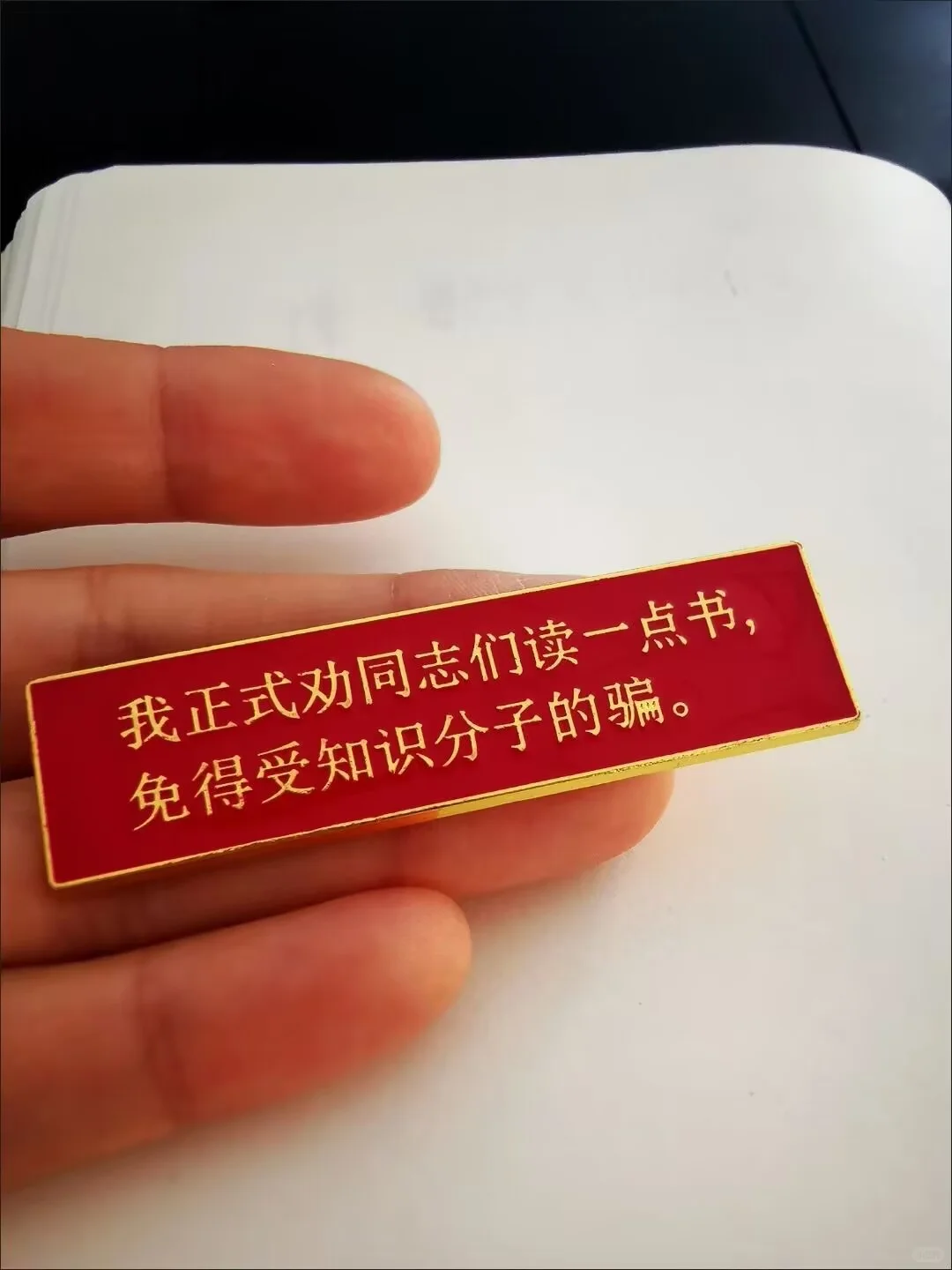 这枚“劝读书” 徽章太戳打工人 / 学生党了